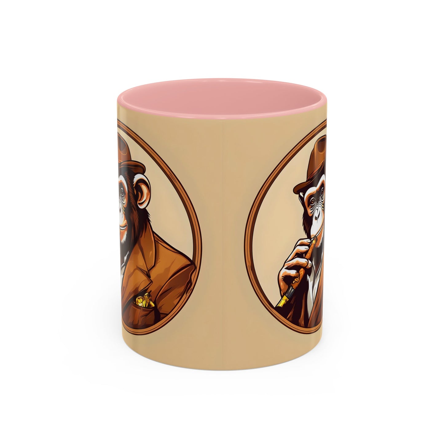 Cigar Monkey Accent Coffee Mug, 11oz