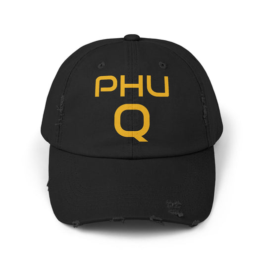 PHU Q Unisex Distressed Cap