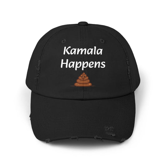 Kamala Happens Unisex Distressed Cap