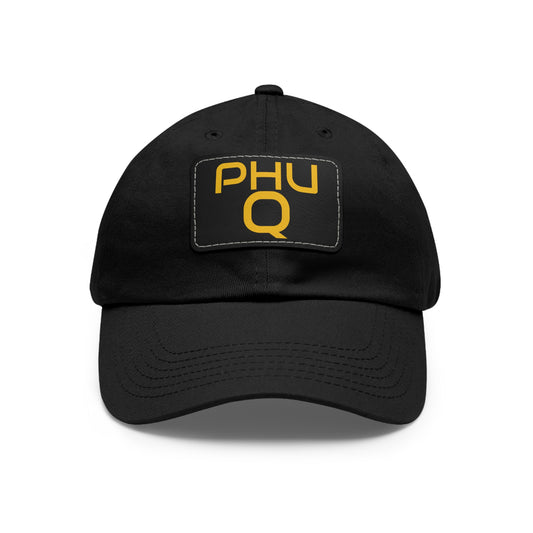 "PHU Q" Dad Hat – 100% Bio-Washed Chino Twill