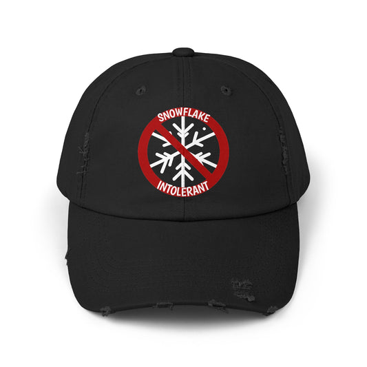 Snowflake Intolerant Unisex Distressed Cap